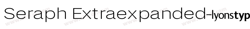 Seraph Extraexpanded字体转换